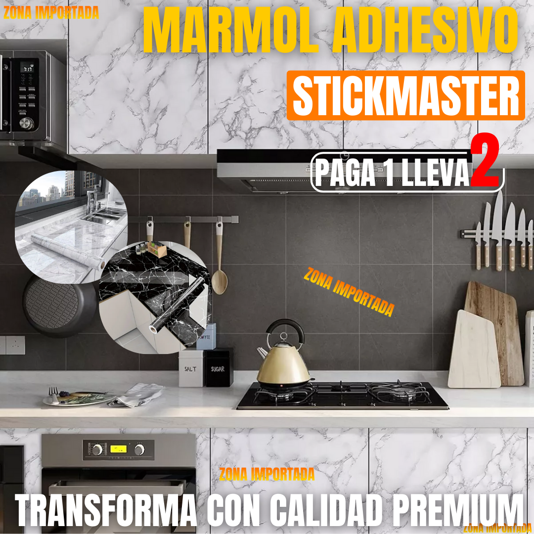 MÁRMOL ADHESIVO STICKMASTER|PAGA 1 LLEVA 2