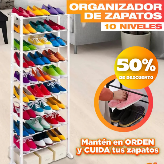 ORGANIZADOR DE ZAPATOS DE 10 NIVELES
